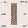 thumbnail image 4 of JONATHAN Y SANTA MONICA 2 x 8 Runner Rug, Trebol Moroccan Trellis Textured Weave - Espresso/Taupe, SMB109B-28, 4 of 6