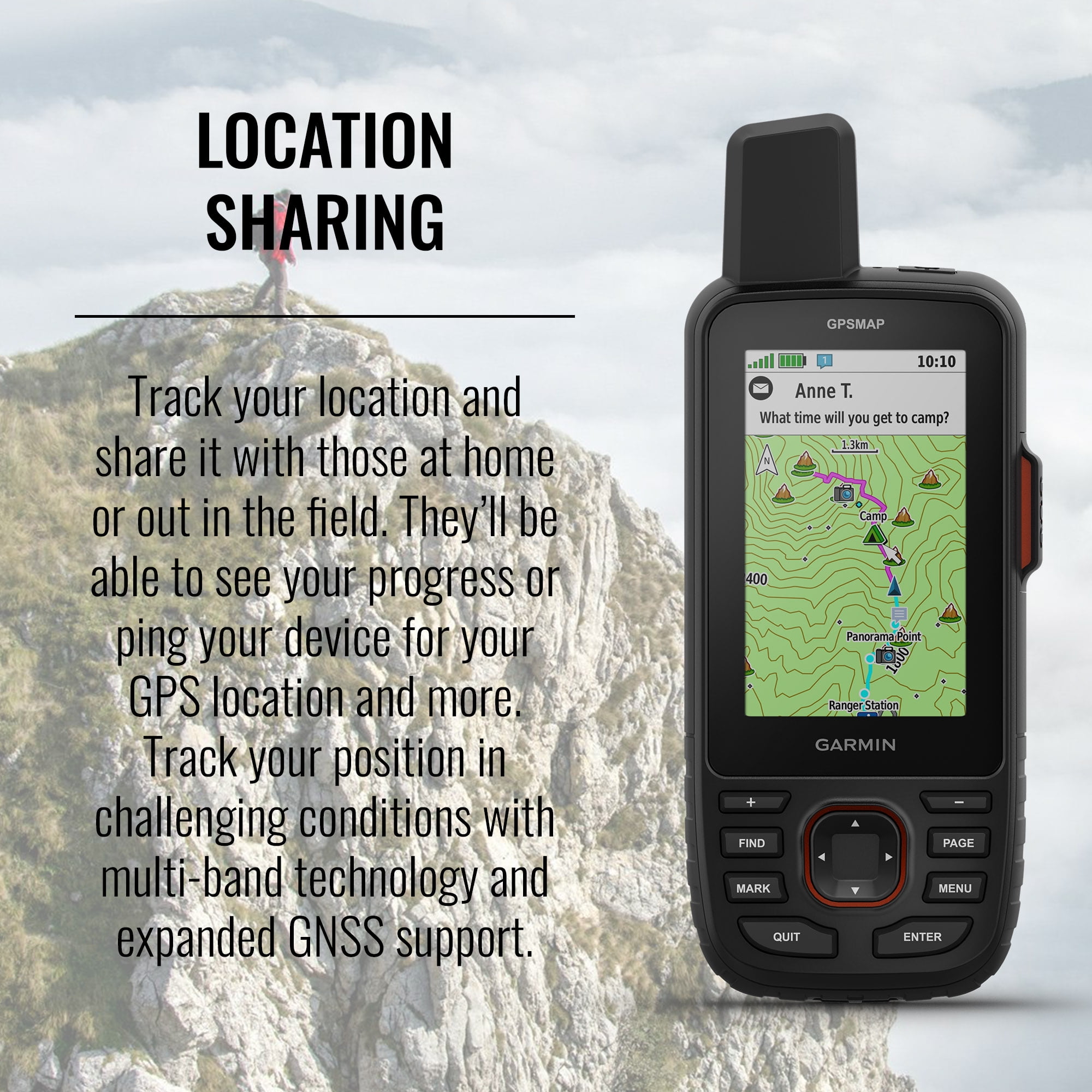 Garmin GPSMAP 67i Rugged Hiking GPS Premium inReach Satellite Technology Mapping Bundle with Accessories