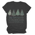 thumbnail image 4 of Pntutb Mujer Navidad Moda Manga Corta Camiseta Casual Blusa Estampado tops Pntutb Pntutb-5428, 4 of 4