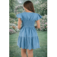 thumbnail image 3 of Vestido para Embarazo Mezclilla Frescura en Stretch Almacenes Mario Color Azul Claro Talla Unitalla, 3 of 4