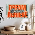 thumbnail image 3 of Elephant Stock Dream Believe Achieve Typography Wall Art - Horizontal Canvas Wall Art - Living Room Wall Decor - Inspirational And Typography Canvas - Beige And Orange Decor - 24" x 16", 3 of 8
