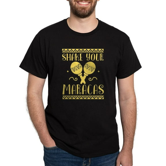 CafePress - Shake Your Maracas Dark T Shirt - Men's Classic Graphic Cotton T-Shirt
