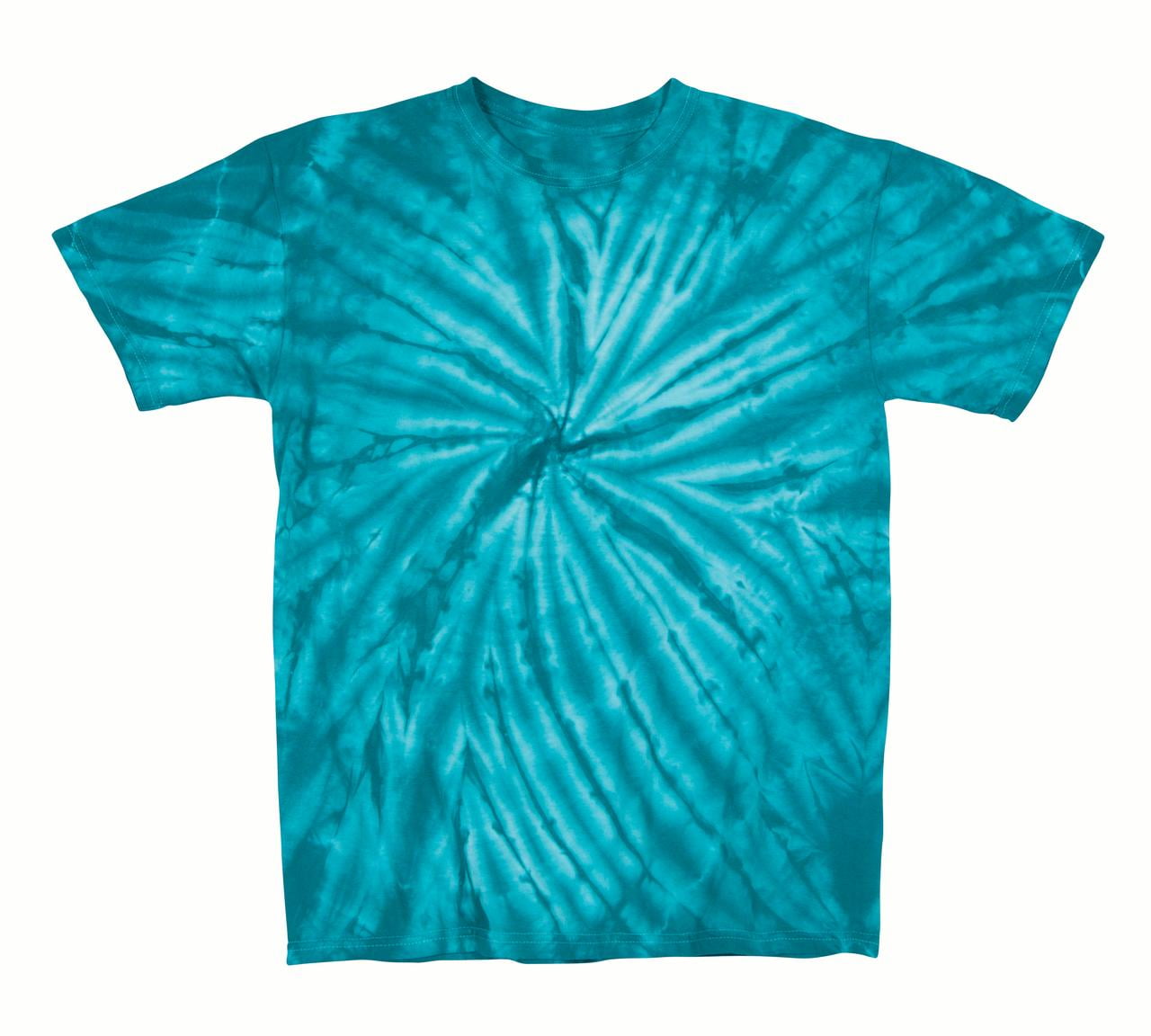 Faded Cyclone Scattered Pattern Design Unisex Adult Tie Dye T-Shirt Tee ...