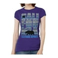 thumbnail image 1 of Femmes Californie République Bleu Tribal Motif Noir T-Shirt - Violet - 3X-Large, 1 of 1