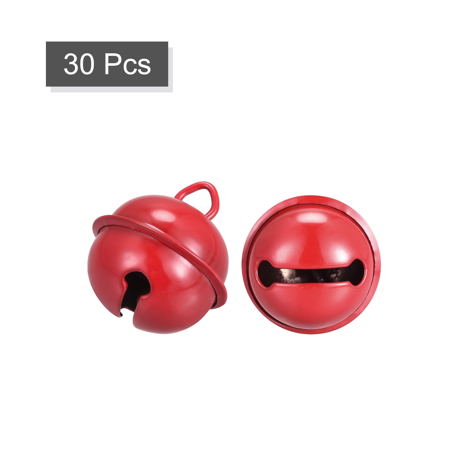 Unique Bargains Jingle Bells, Craft Bells for DIY Holiday Decoration and Party Red