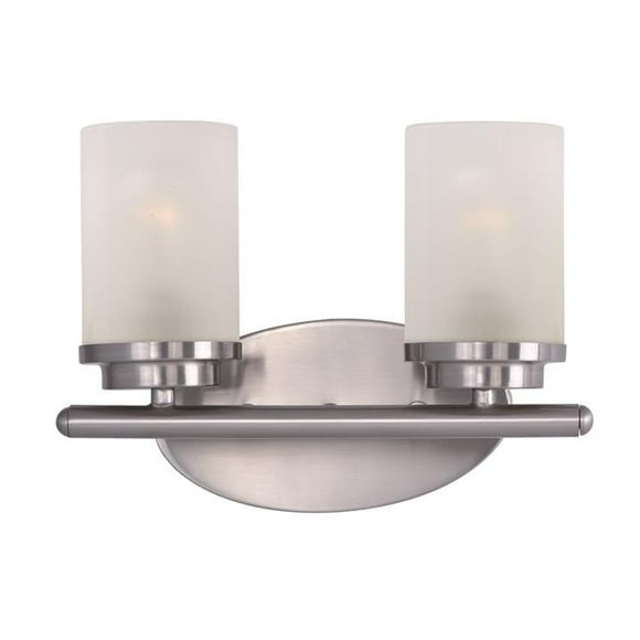 Maxim 10212FTSN 9 x 12 in. Corona 2-Light Bath Vanity, Satin Nickel