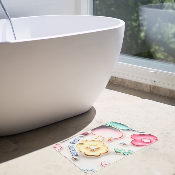 Healifty Multi-Color Bathroom Floor Mat, Wear-Resistant Material with Easy Care for Home and Bathroom Use