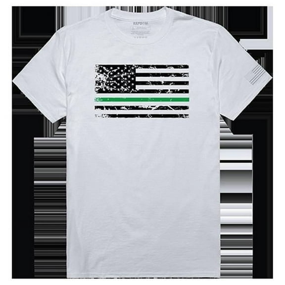 TGL Flag Tactical Graphic Tee Shirt, White - 2XL