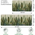 thumbnail image 2 of safarsa Green Kitchen Rugs and Mats with Rubber Backing Non Skid Washable,2 Pieces Kitchen Mats for Floor Runner Rugs Standing Mat Set (17" Wx30 L+17" Wx 47" L Cactus), 2 of 6