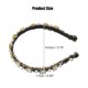 thumbnail image 4 of diadema de perlas sintéticas con diamantes de imitación, diadema acolchada brillante, diademas de cristal sintético, accesorios para el cabello para mujeres, tono plateado, 0,59 pulgadas de ancho, 4 of 7