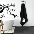 thumbnail image 2 of 2 Pack Halloween Hand Black White Ghost Dish Towel for Bathroom Kitchen Cleaning Towel Gift Set, 16x24 inch, 2 of 5