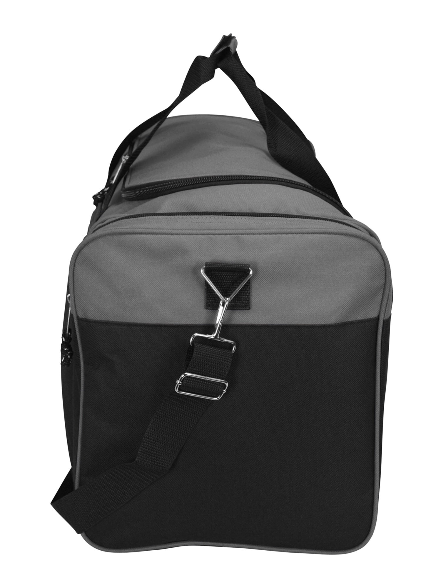 DALIX 25" Extra Large Vacation Travel Duffle Bag in Gray and Black