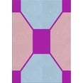 thumbnail image 1 of Ahgly Company Indoor Rectangle Patterned Blue Abstract Area Rugs, 5' x 8', 1 of 6