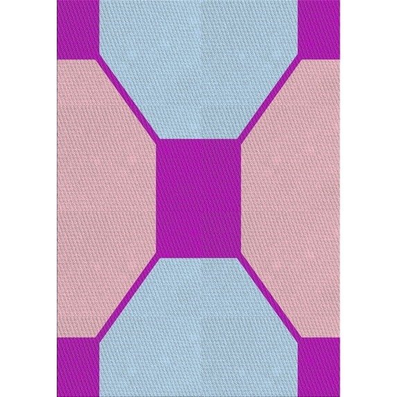 Ahgly Company Machine Washable Indoor Rectangle Transitional Gulf Blue Area Rugs, 8' x 12'