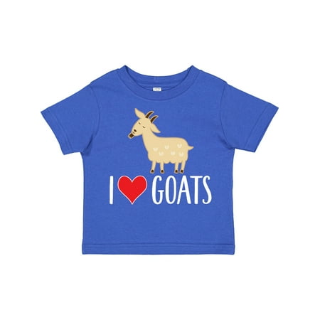 

Inktastic Goat Cute I Love Goats Farm Animal Gift Toddler Boy or Toddler Girl T-Shirt