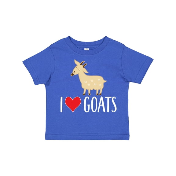 Inktastic Goat Cute I Love Goats Farm Animal Boys or Girls Toddler T-Shirt