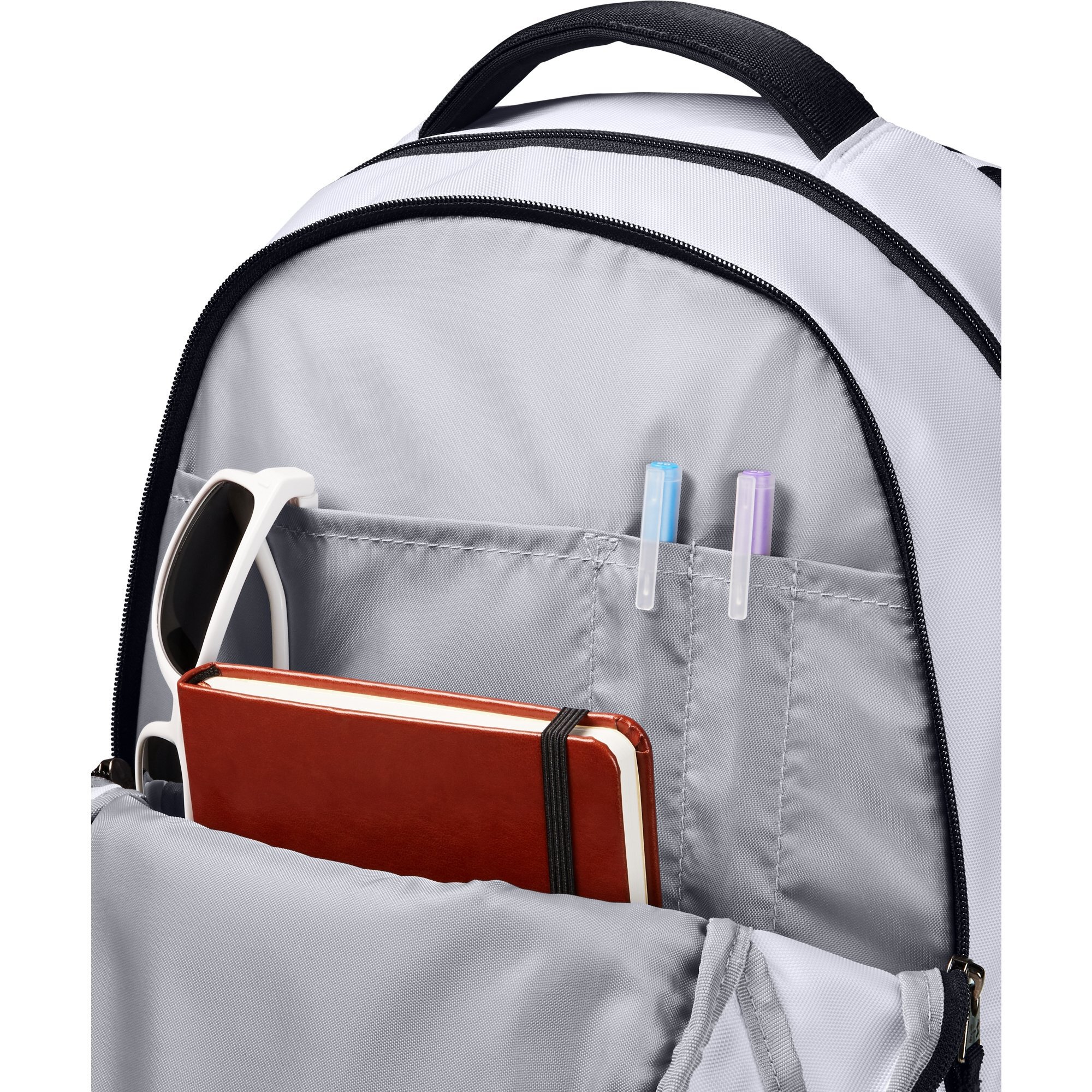 Under Armour Hustle Backpack, White - image 3 of 5