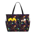 thumbnail image 1 of Easygdp Rainbow Jellyfishes Bolsa de Viaje de Playa de Gran Capacidad, Bolsa Tote Perfecta para la Playa, Escapadas de Fin de Semana y Viajes, 1 of 7
