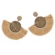 thumbnail image 1 of Pendientes de borla caqui Qarigey adorno colgante con flecos para mujer y niña, 1 of 6