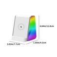 thumbnail image 3 of Usloyux under $5 Wireless Charger, 2-in-1 Wireless Charging Station with Bluetooth Speaker, 15W Fast Charger with RGB Lights, Desktop Charger with Cool Light Effects, 3 of 8