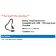 thumbnail image 2 of Battery Temperature Sensor - Compatible with 1994 - 1998 Jeep Grand Cherokee 1995 1996 1997, 2 of 2