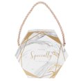 thumbnail image 3 of 10 Set Candy Boxes Bags Hexagonal Chocolate Gift Boxes with Ropes for Wedding SuppliesMarble, 3 of 4