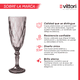 thumbnail image 5 of Juego 24 Copas de Vidrio Cristal para Champaña Vino Agua Color Púrpura, 5 of 6