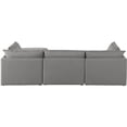 thumbnail image 6 of Meridian Furniture Mackenzie Grey Durable Linen Textured Modular Sectional, 6 of 14