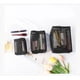 thumbnail image 3 of Neceser de malla transparente | Organizador de cosméticos transparente | Espacioso y ligero para guardar maquillaje en viajes | Bolsa portátil para artículos de aseo en casa, oficina y gimnasio, 3 of 5