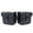 Black, variant on NFTIGB Universal Motorcycle Saddlebags Black PU Leather Side Storage Luggage Pouch Tool Bag 1 Pair (9.8x4.7x9.4 inches / 25x12x24 cm)