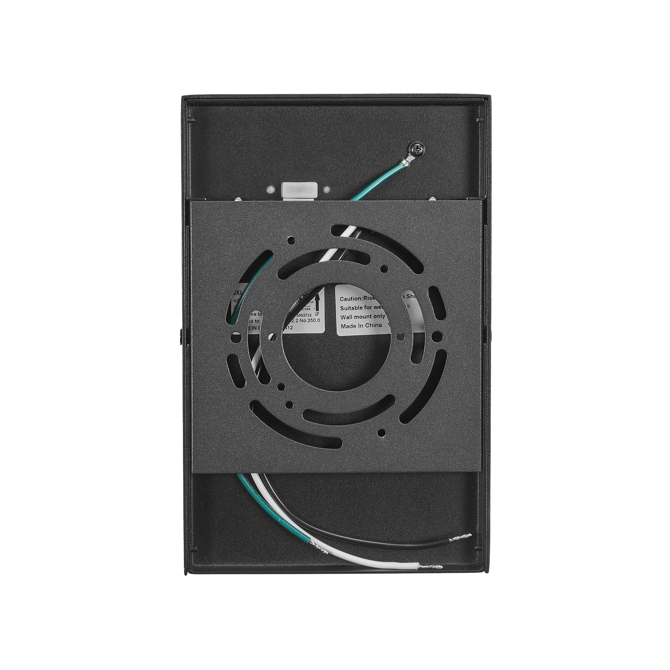 Maxxima LED Outdoor Wall Wash, Black Sconce, Modern Porch Light, 650 Lumens, 5 CCT 2700K-5000K - 8 in. Height
