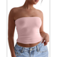 thumbnail image 1 of Top de Tubo Sin Tirantes con Espalda Descubierta y Doble Forro para Mujer, Estilo Y2K, para Salir en Verano de 2025 Rosa XL, 1 of 8