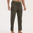 thumbnail image 4 of Dagugfen Work Pants for Men Elastic Waist Drawstring Fitted Side Zipper Business Casual Cropped Pants, 4 of 9