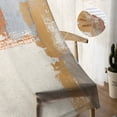 thumbnail image 5 of Orange Gray Sheer Curtains 84 Inches Long 2 Panels Set, Window Sheer Curtains for Living Room/Bedroom, Retro Gradient Abstract Geometric Aesthetic Light Filtering Rod Pocket Curtain 52'' x 84'' x 2, 5 of 7