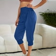 thumbnail image 5 of aidice Workout Pants for Women Capris Summer Athletic Gym High Waisted Cropped Running Jogger Pants, 5 of 7