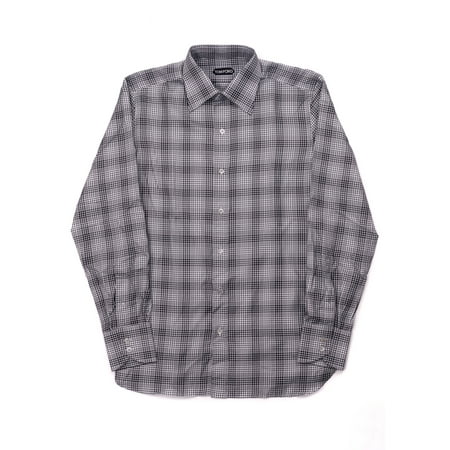 Tom Ford Tom Ford Mens Pure Cotton White Houndstooth Tom Ford Tom Ford Mens Pure Cotton White Houndstooth