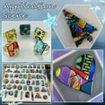 thumbnail image 7 of 1 Box 84g Dichroic Glass Scrap Fusible Glass Pieces with Iridescent Color Rainbow Fusing Microwave Kiln Art Pieces Compatible Material for Jewelry Making Supplies DIY Pendant Crafting, 7 of 7
