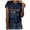 Navy, variant on LYXSSBYX Womens T Shirts Graphic Tees Trendy Women's Letter Printed Short Sleeved Casual Loose Top Short Sleeved Round Neck Top/shirt