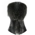 thumbnail image 4 of Mifelio Faux Fur Coat Warm Blends Jacket Vest Coat Women Wool Winter Sleeveless Body Outwear Women's Coat Winter Coats for Women Black M, 4 of 8