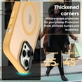 thumbnail image 4 of Magnetic Case for iPhone 12 / iPhone 12 Pro, Compatible with MagSafe, Military-Grade Drop Protection Slim Scratch Resistant Protective Translucent Matte Phone Case Cover for iPhone 12 (Yellow), 4 of 14