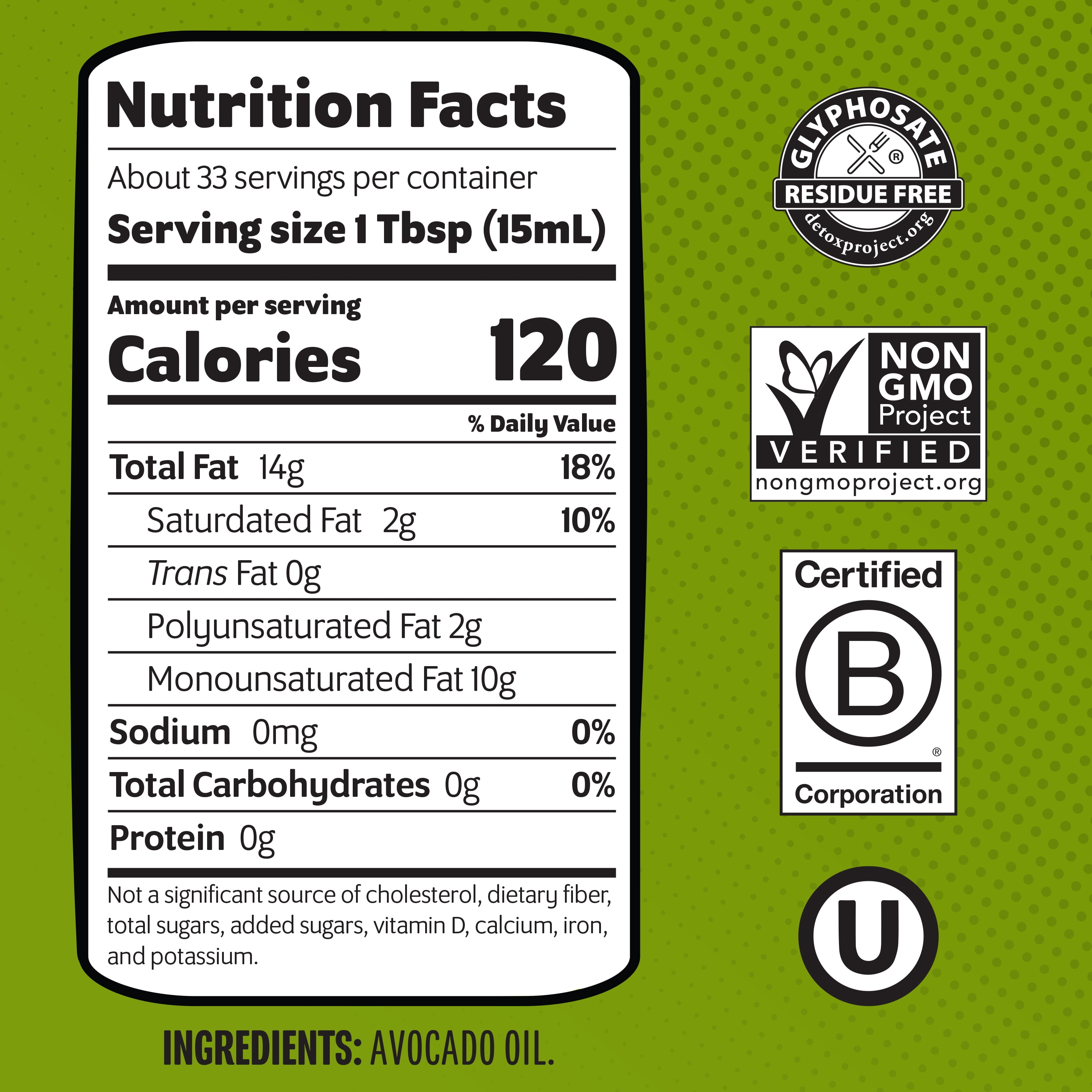 (6 pack) Chosen Foods 100% Pure Avocado Oil 16.9 fl Oz