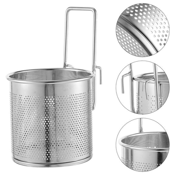 PTOOTP Stainless Steel Strainer Basket for Hot Pot Cooking, Pot Use, and Dining - 1 Piece Kitchen Accessory