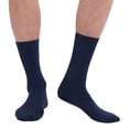 thumbnail image 2 of Bamboo basics Calcetines unisex, paquete de 6 - BEAU Anklet Socks, calcetines cortos, color liso Azul 35-40, 2 of 3