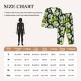 thumbnail image 5 of Uemuo Teal floral elegance Pattern Womens Pajama Sets,PJ Set for Women,Pajamas for Women Logo,Long Sleeve Pajama Set for Women,Soft Long Sleeve Top With Pants-Medium, 5 of 9