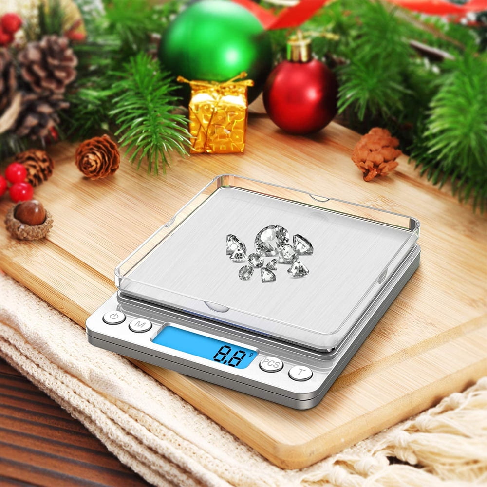 Food Digital Kitchen Weight Scale Grams & Ounces, Small, Backlit Stainless  Steel - Plugsus Home Furniture