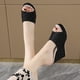thumbnail image 4 of Amzcrzy Zapatos de mujer,Zapatos de mujer,Zapatillas de mujer, Sandalias de cuña para mujer, sandalias de plataforma con punta abierta de moda Sandalias Mujer Zapatillas De Casa, 4 of 5