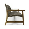 thumbnail image 5 of Camdyn Outdoor Wood and Wicker Sofa, Gray, Natural Stained, 5 of 7