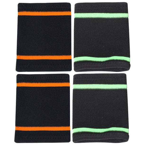 KAKOWELY 4 muñequeras deportivas absorbentes del sudor, muñequeras elásticas protectoras para regalo.