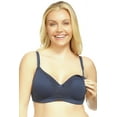 thumbnail image 3 of Women's La Leche League 4502 Heavenly Wireless Padded Nursing Bra with Lace (Beige 42DDD), 3 of 4