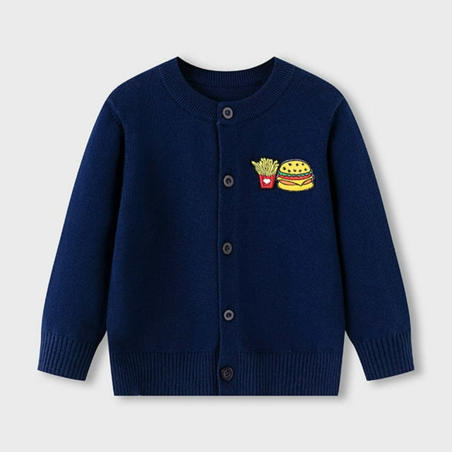 Cameland Fall and Winter New Fashion Children's Knitted Cardigan Jacket Boys Solid Color Sweater